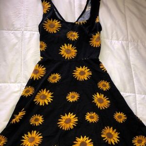Sunflower skater dress